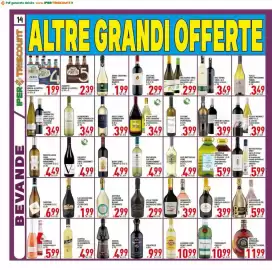 Volantino Iper Triscount Pagina 14: Vecchia Romagna Brandy €11,99, Havana Club Rum 3 Años €10,99