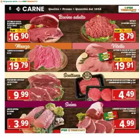 Volantino Iper Triscount Pagina 8: Carpaccio di Manzo €19,79, PIACENTINE CON OSSO DI SCOTTONA €9,99