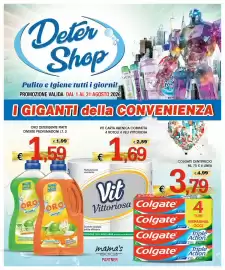 Volantino Deter Shop Pagina 1: Oro detergente piatti €1,59, Vit carta igienica compatta 4 rotoli 4 veli vittoriosa €1,69