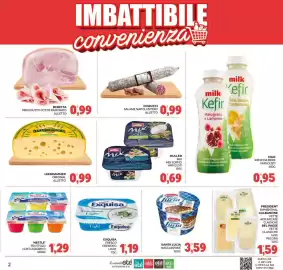 Volantino Eté Pagina 2: Fiorucci salame napoli intero €0,99, Leerdammer Original €0,99