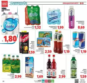 Volantino Eté Pagina 20: Valfrutta I triangolini succo di frutta albicocca/pera/pesca €2,59, Red Bull Energy Drink €1,19