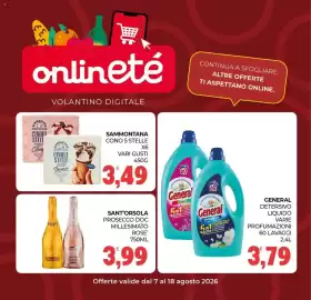 Volantino Eté Pagina 25: Sammontana cono 5 stelle €3,49, Sant'orsola prosecco doc millesimato rose' €3,99