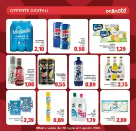 Volantino Eté Pagina 28: Oransoda €0,55, Cif gel bagno candeggina €1,79