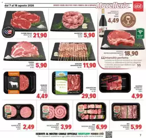 Volantino Eté Pagina 7: Coppa suino con osso €5,90, Arrosticini pecora GranCarni €29,90