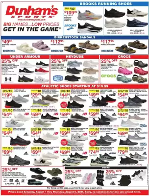 Dunham's Sports weekly ad
