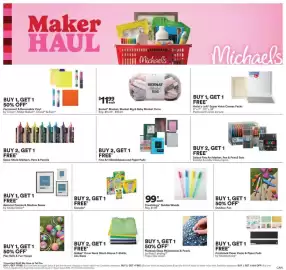 Michaels flyer week 31 Page 1