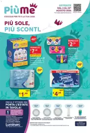 Volantino Ipersoap Pagina 1: PIÙME Asciugatutto €1,99, Detersivo lavatrice liquido Chanteclair €7,48