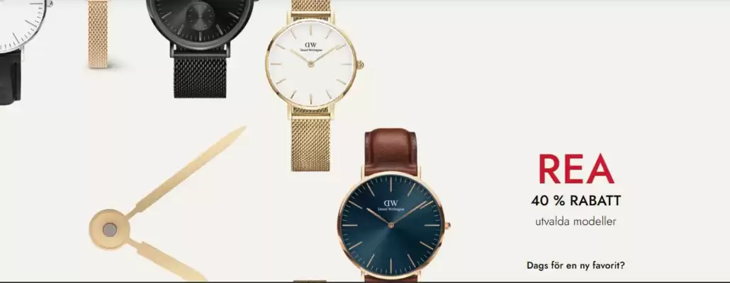 Daniel Wellington (giltig till och med 14-08)