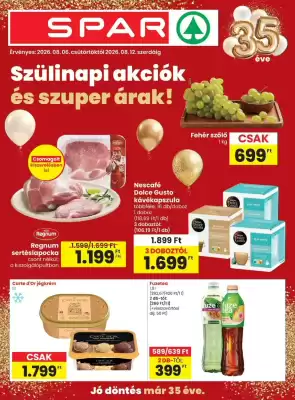 Spar akciós újság (érvényes eddig: 12-08)