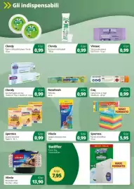 Volantino Prodet Pagina 4: Clendy Sacchetti gelo con zip €0,99, Swiffer Panni Dry €7,95
