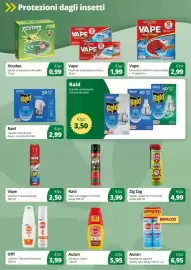 Volantino Prodet Pagina 6: Autan Zecche e Tafani €5,95, Raid Liquido antizanzare €3,50
