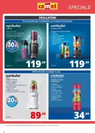Volantino Comet Pagina 14: Nutribullet PRO. MINERAL MATTE €89,99, Nutribullet PORTABLE BLENDER €34,99