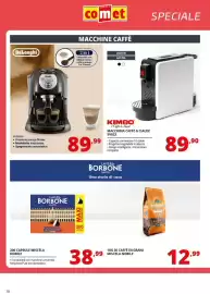 Volantino Comet Pagina 18: DeLonghi EC201CD.B €89,99, KIMBO MACCHINA CAFFÈ A CIALDE SV822 €89,90