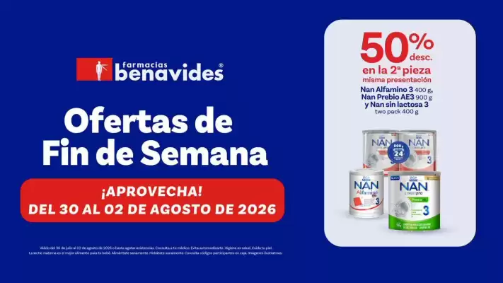 Farmacias Benavides (válido hasta 2-08)