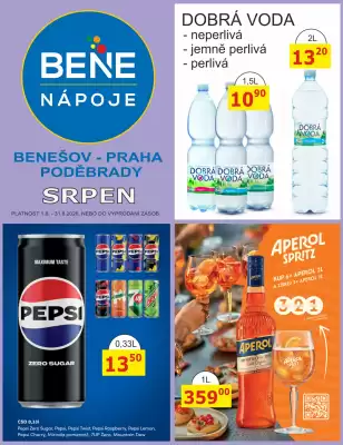 BENE Nápoje leták (platné do 31-08)
