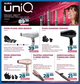 Volantino Trony Pagina 11: Phon pluma 5500 bianco €39,20, Ga.ma aura uniq GH0113 €89,20