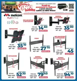 Volantino Trony Pagina 15: Meliconi inclinazione e rotazione FTR 100 €14,60, Meliconi fisso FS 400 €27,70