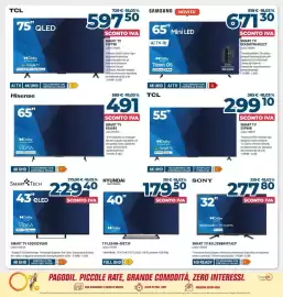 Volantino Trony Pagina 6: Samsung smart tv UE65M70HAUXZT €671,30, Hisense smart tv 65A69S