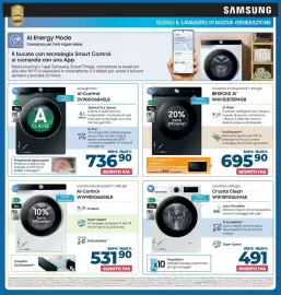 Volantino Trony Pagina 9: Samsung asciugatrice ai-control DV90DG6845LB €736,90, Samsung bespoke ai WW11DB7B94GB €695,90