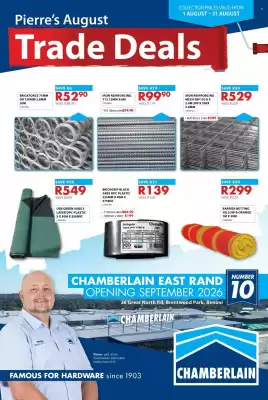 Chamberlain (valid until 31-08)