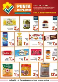 Volantino Conad Superstore Pagina 5: Patatine Amica Chips Classica €1,59, Gallette bio di mais Fiorentini €1,19