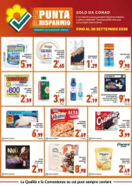 Volantino Conad Superstore Pagina 7: Vaschetta gelato Conad Piacersi €2,49, Bagni Borotalco Buona Sera €3,99