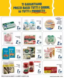 Volantino Spesa Facile Conad Pagina 6: Riso Gallo €1,39, Speck Alto Adige IGP Senfter €2,79