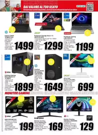 Volantino MediaWorld Pagina 5: Desktop Gaming OMEN €1.649,00, HyperX OMEN 15-gb0013nlx €1.499,00
