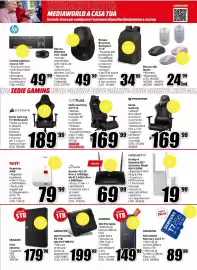 Volantino MediaWorld Pagina 7: GXTTrust. Sedia Gaming GXT714 €169,99, Predator Sedia Gaming €169,99