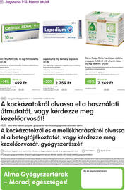 Alma Gyógyszertárak akciós újság Oldal 20