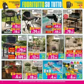 Volantino Satur Pagina 6: PORTAVASI AD ALTALENA IN FERRO €13,99, AMACA GONFIABILE €9,00