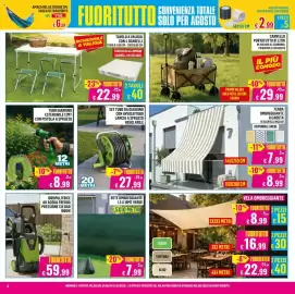 Volantino Satur Pagina 8: TENDA OMBREGGIANTE A CADUTA €7,99, RETE OMBREGGIANTE VERDE €7,99