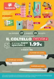 Volantino Tigotà Pagina 20: Gomma €1,50, Forbici personalizzate con nome Passaparola €2,50