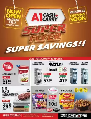 A1 Cash And Carry flyer (valid until 31-08)