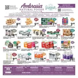 Ambrosia Natural Foods flyer Page 1