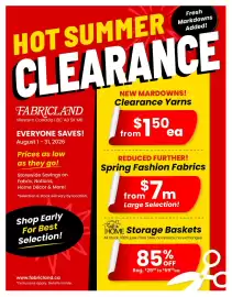 Fabricland flyer Page 1