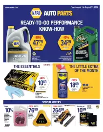NAPA Auto Parts flyer Page 1