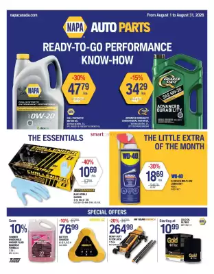 NAPA Auto Parts (valid until 31-08)
