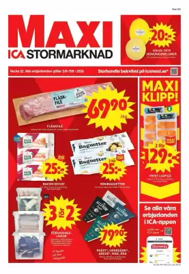 ICA Maxi reklamblad (giltig till och med 9-08)
