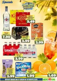 Volantino MercADone Pagina 21: New Factor Pistacchi S/Buscio Tostati Sale/Pepe €2,99, Salamini Beretta Classic €1,99