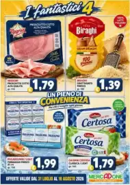Volantino MercADone Pagina 3: Philadelphia / light formaggio fresco €1,99, Galbani certosa classica/light €1,79