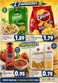 Volantino MercADone Pagina 5: Passata verace Cirio €0,95, La Molisana Pasta di Semola €0,75