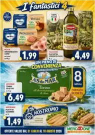 Volantino MercADone Pagina 6: Mellin Omogeneizzato Carne €1,99, Salvadori Olio Extra Vergine di Oliva €4,49