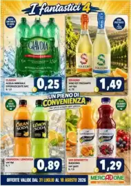 Volantino MercADone Pagina 7: ORANSODA / LEMOSODA €0,89, SOLEGRO VINO IGT FRIZZANTE €1,49