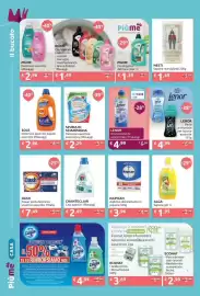 Volantino PiùMe Pagina 20: SOLE Detersivo lavatrice liquido €2,96, ALGA Sapone gel €1,95