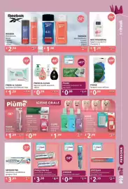 Volantino PiùMe Pagina 7: PIÙME Spugna corpo delicata €0,99, NEUTRODERMA Sapone liquido fior d'arancio €1,29