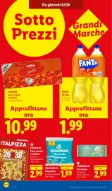 Volantino Lidl settimana 32 Pagina 10: Fanta Orange €1,99, LAVAZZA Suerte Caffè macinato €10,99