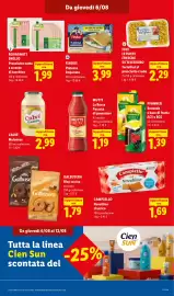 Volantino Lidl settimana 32 Pagina 11: Calvè Maionese €2,99, ROVAGNATI Snello €1,99