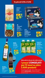 Volantino Lidl settimana 32 Pagina 19: FELIX Premium Le Ghiottonerie bocconcini gatto in gelatina €6,49
