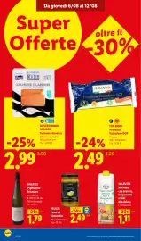 Volantino Lidl settimana 32 Pagina 20: Gastronomia di Mare Salmone islandese €2,99, Italiamo Provolone Valpadana DOP €2,49